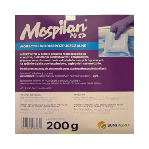 Mospilan 20 SP 200g - środek owadobójczy do ochrony roślin