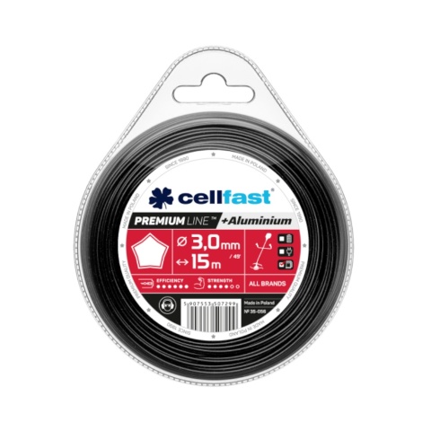Żyłka tnąca gwiazdka 3mm 15m Cellfast
